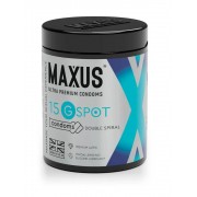 ПРЕЗЕРВАТИВЫ MAXUS G SPOT № 15 X-EDITION (гладкие, двойная спираль) в кейсе